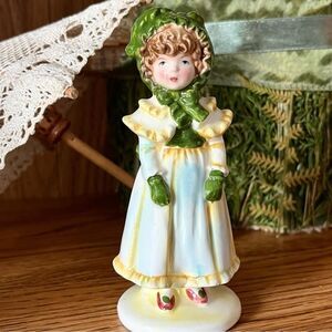 1970s Little Girl Figurine Vintage Shackman Japan